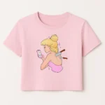Barbie Pembe Crop - Görsel 2