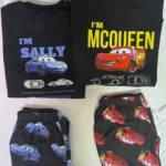 McQueen ve Sally Siyah Çift Pijama Takımı