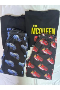 McQueen ve Sally Siyah Çift Pijama Takımı - Görsel 3